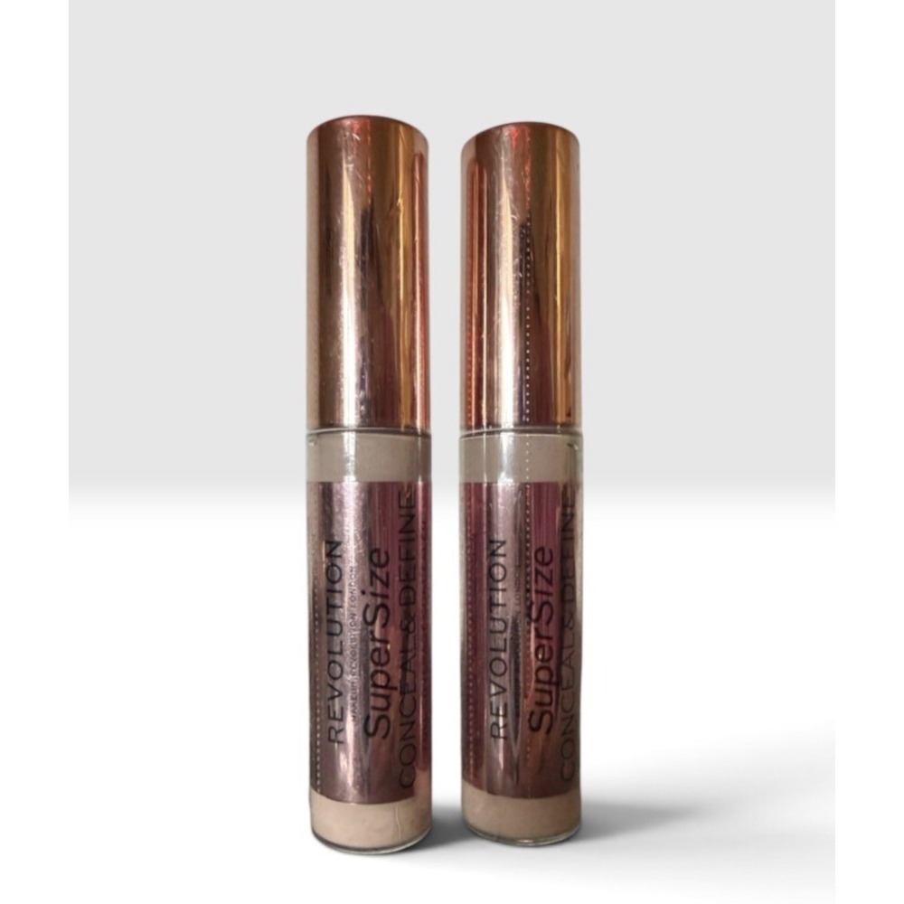 Lot of (2) Revolution Conceal & Define Supersize Concealers #C0.5 2 pack. New